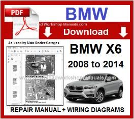 BMW X6 E71 PDF Workshop Repair Manual Download